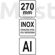 Yato derékszög 270mm inox