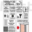 Yato szerszámkocsi 12 fiók YT-09003