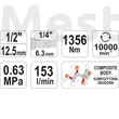 YATO pneumatikus ütvecsavarozó 1/2" 1356Nm 
