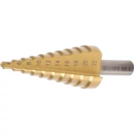 BGS lépcsős fúró 4-22mm titán 