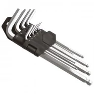 Imbuszkulcs klt., CV. gömbfej ; 9db, 1,5-10mm, bliszteren