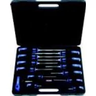 Csavarhúzó klt. lapos +PH, hatszög szár, kétk.nyél