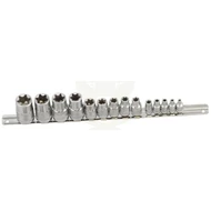 Dugókulcs - crowafej klt. 1/2 - 3/8 - 1/4" belső torx 14 db-os Genius