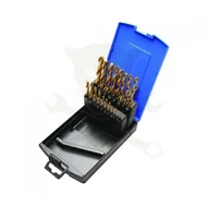 Csigafúró készlet HSS TiN Titán bevonatú 19 db-os 1.0-10.0 mm BGS