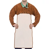 Lava Brown™ hasított tehénbőrből készült hegesztőkabát-FELSŐRÉSZ ujjakkal