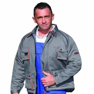 Rock télikabát bélelt szürke-narancs