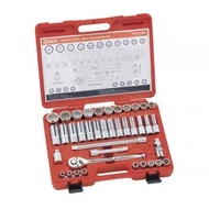 Dugókulcs készlet 1/2" 12 sz. 9-32 mm + hosszított 39 db-os Genius