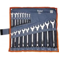 Csillag-villás kulcs klt., CV., eliptikus, vászon tartóban ; 18db, 6-30mm