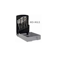 14 részes HSS gépi menetfúró+csigafúró készlet - T008+T540