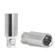Dugókulcs - crowafej 1/4" 6 lap hosszú 14 mm Genius
