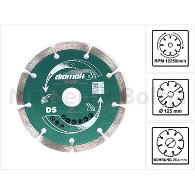 Makita gyémánttárcsa szegmentált 125mm 