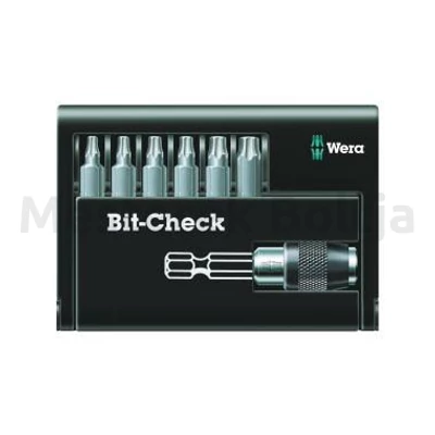 Wera  Bit készlet 8067/6/BO TORX lyukas, 7 részes