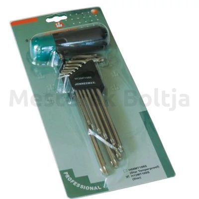 Jonnesway Torx kulcs 9 db klt. nyéllel