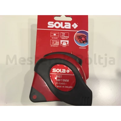  	SOLA Mérőszalag BIG T 5m, szalagszélesség 19 mm