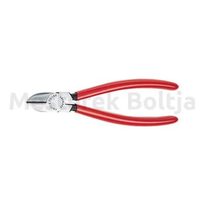 Knipex Oldalcsípő fogó, polírozott, műa. bevonatos markolat, 160mm