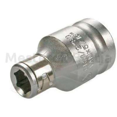 Bit tartó adapter 1/2"- 08 mm=5/16"-os bithez BGS